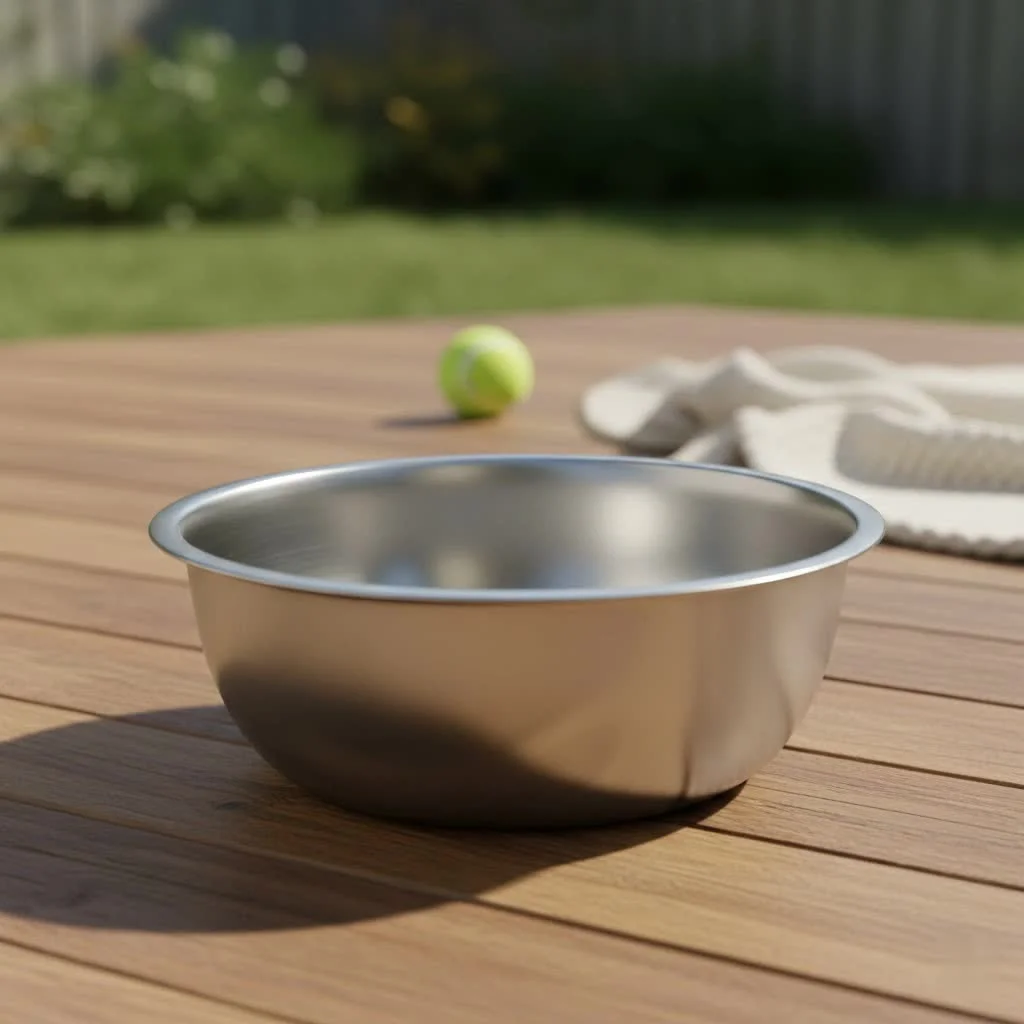 Assortment of stainless steel mixing bowls